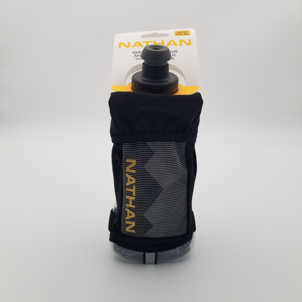 NWT Nathan 18oz / 532mL Quicksqueeze Plus Water Bottle w/ Pocket Improved Strap